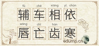 辅车相依，唇亡齿寒图片