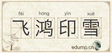 飞鸿印雪图片
