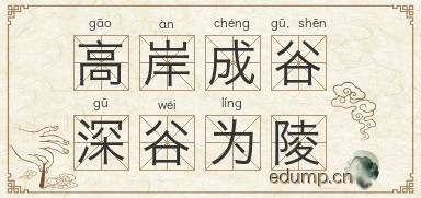 高岸成谷，深谷为陵图片