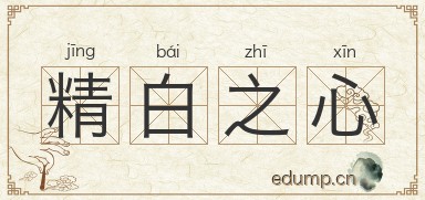 精白之心图片