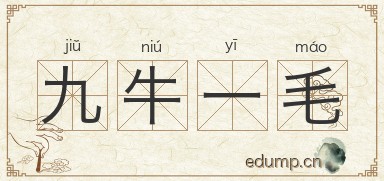 九牛一毛图片