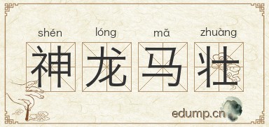 神龙马壮图片