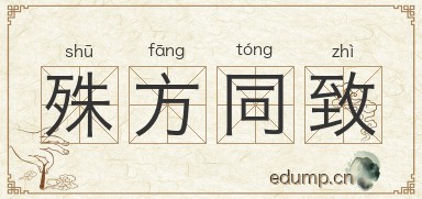 殊方同致图片