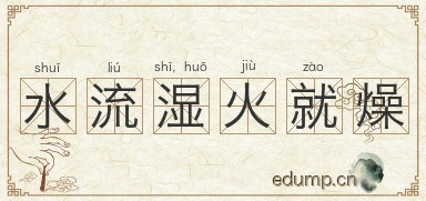 水流湿，火就燥图片
