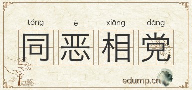 同恶相党图片