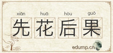 先花后果图片