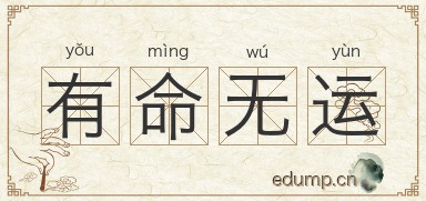 有命无运图片