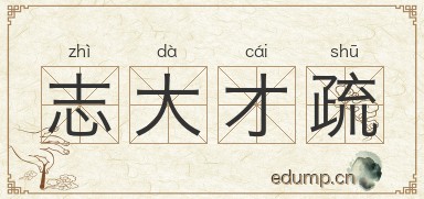 志大才疏图片