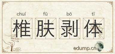 椎肤剥体图片